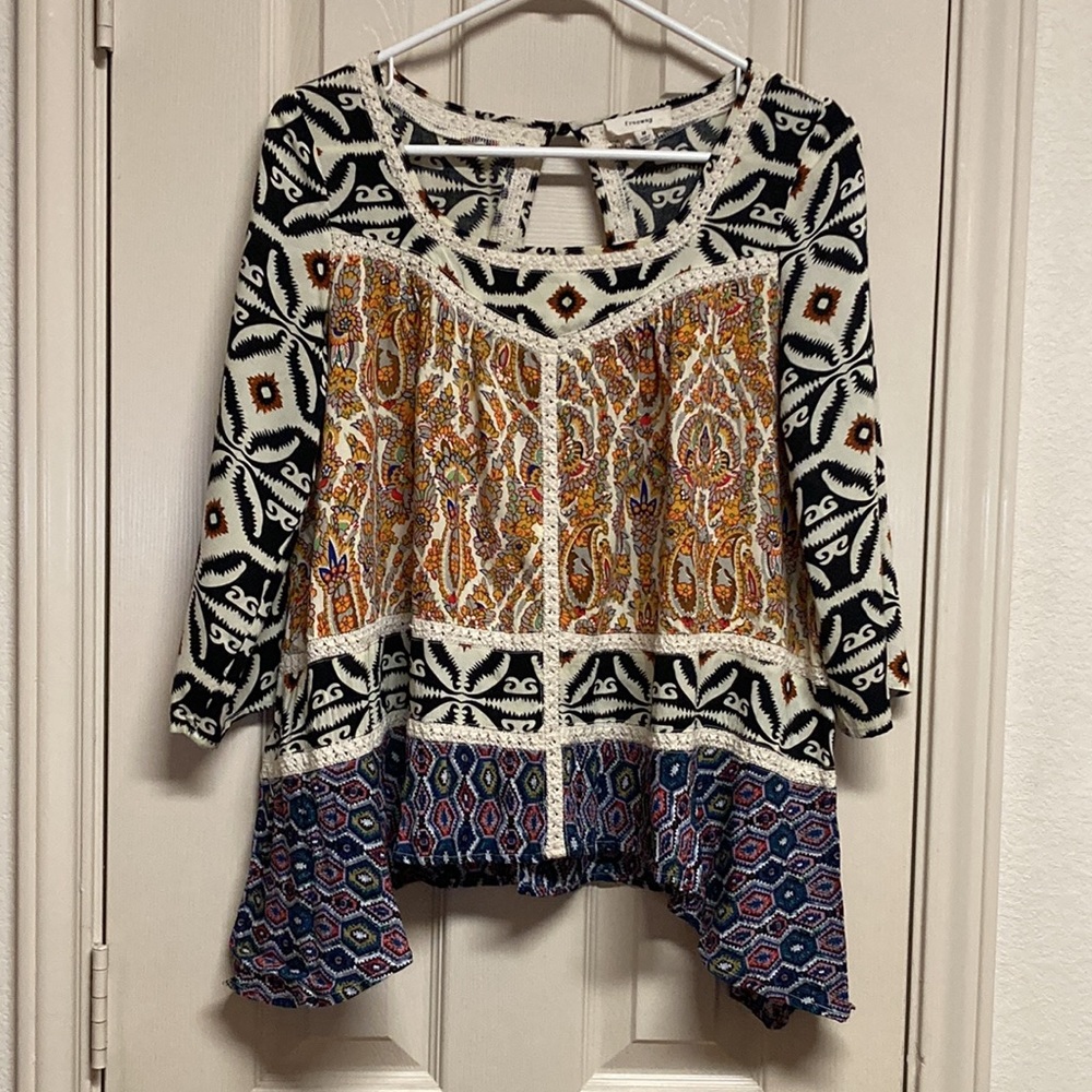 Freeway Boho Top Size M - Picture 12 of 15